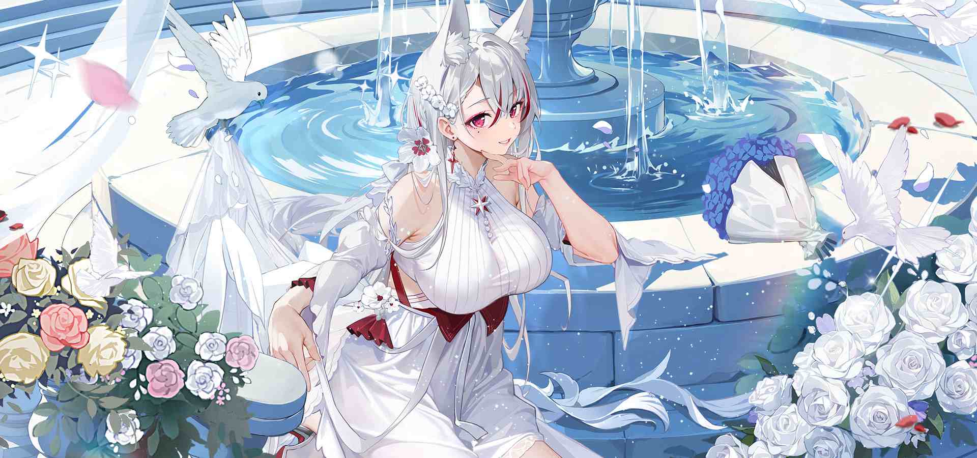 绯色回响共鸣者少女与末日科幻场景展示